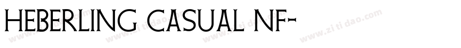 Heberling Casual NF字体转换